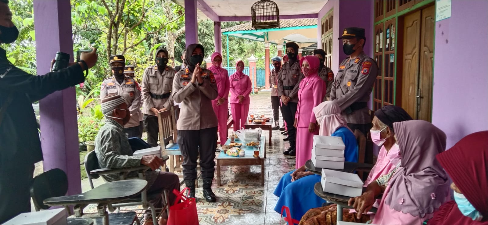 Kunjungan Kapolres Kulon Progo Di Padukuhan Pandu Kalurahan Hargorejo